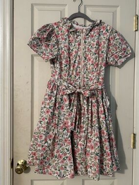 Ivy City Co Pink and Green Floral Tie-Waist